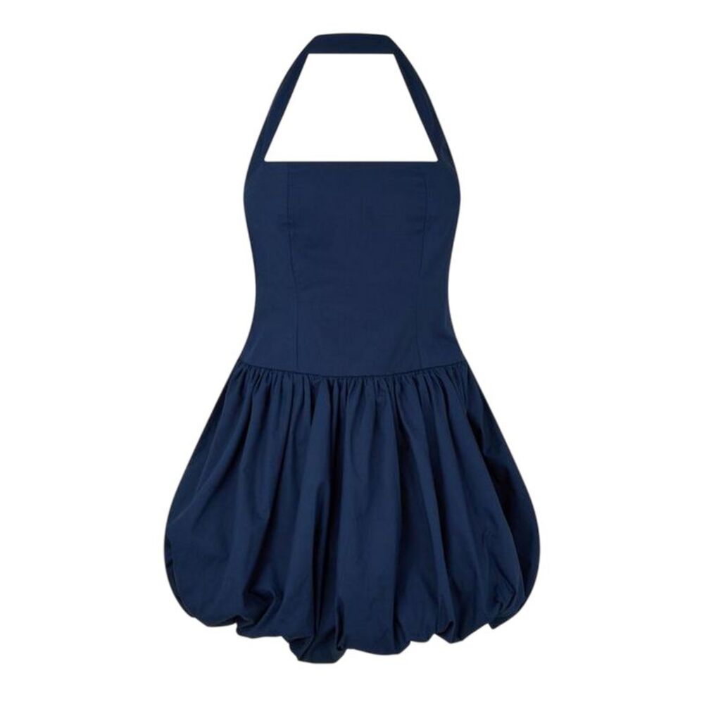 AmyLynn Womens/Ladies Halter Neck Mini Dress / Navy